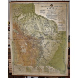 Mapa General de la Republica de Bolivia ... 1934 (Large Pull Down Map)